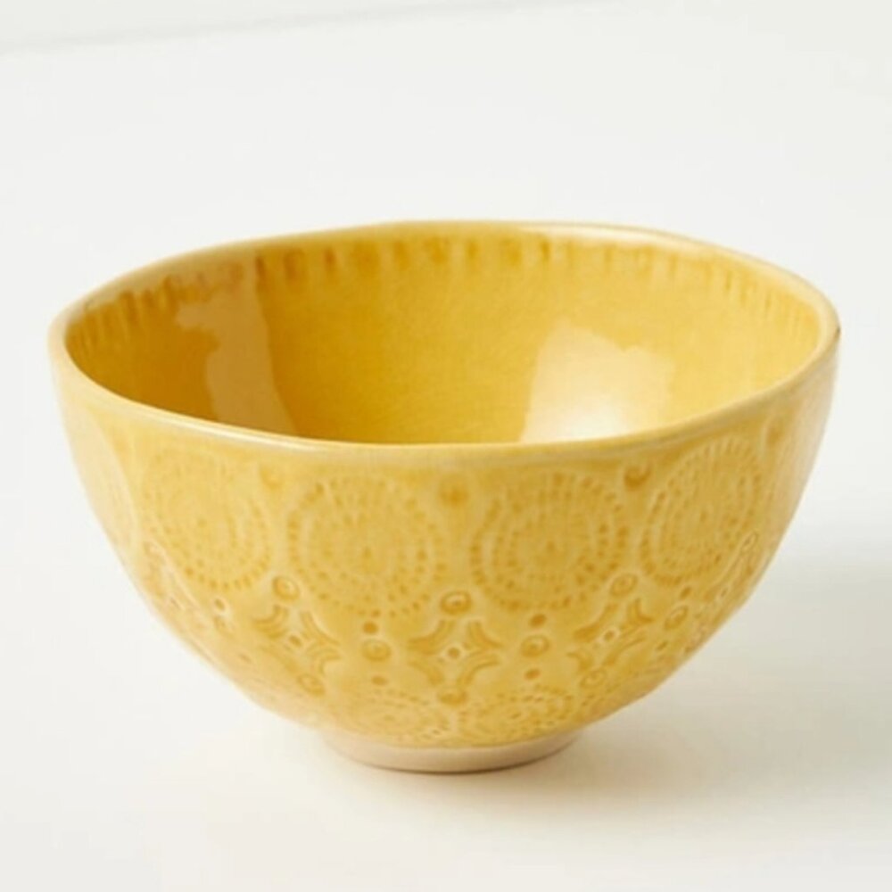 Anthropologie Old Havana Cereal Bowls in Yellow Ochre $15 each